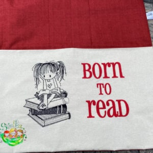 Sweetpea's Handmade Reading Cushion Collection - Booksitter Giril Born to Read