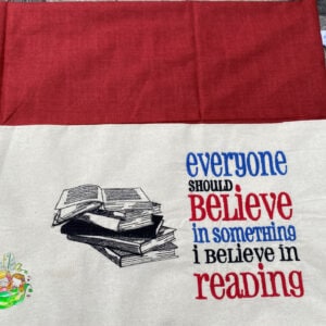 Sweetpea's Handmade Reading Cushion Collection - Book Pile I Believe