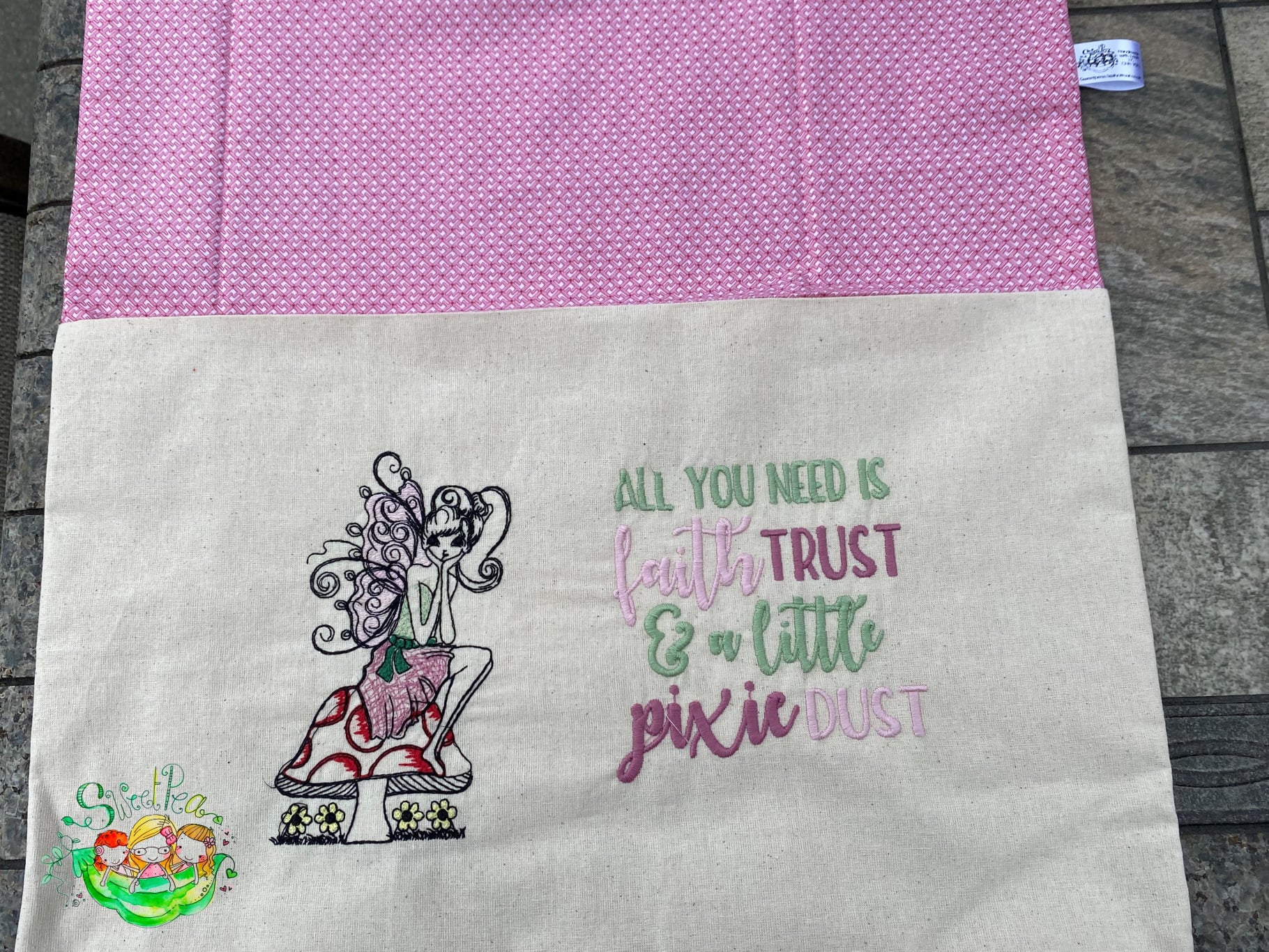 Sweetpea's Handmade Reading Cushion Collection - Fairy on Mushroom