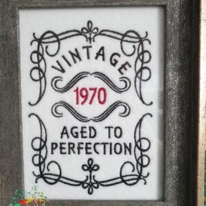 Sweetpea's Handmade Embroidered Frame Collection - Aged to Perfection