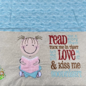 Sweetpea's Handmade Reading Cushion Collection - Applique Girl