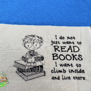 Sweetpea's Handmade Reading Cushion Collection - Booksitter Boy Live there