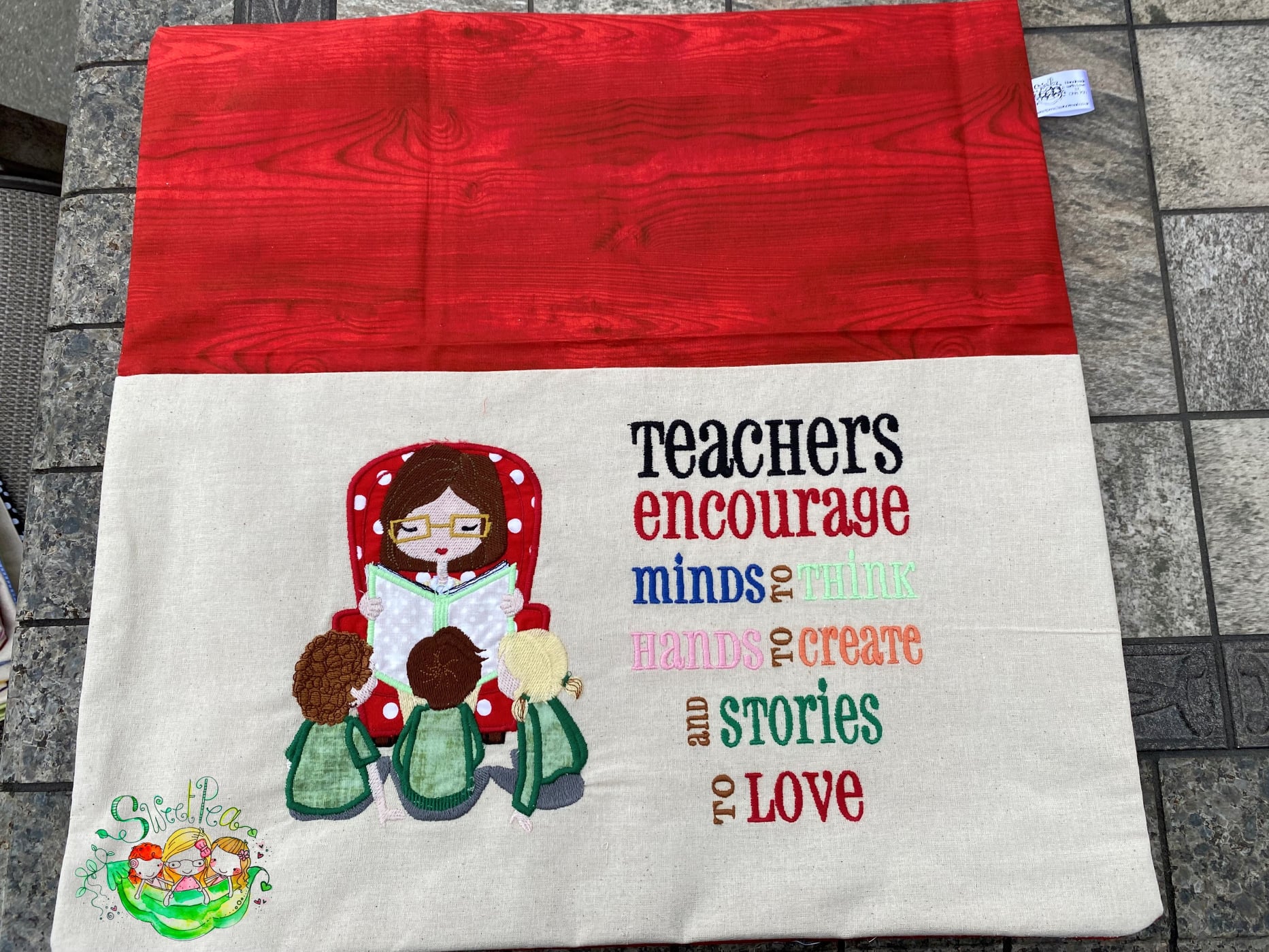 Sweetpea's Handmade Reading Cushion Collection - Teacher Female