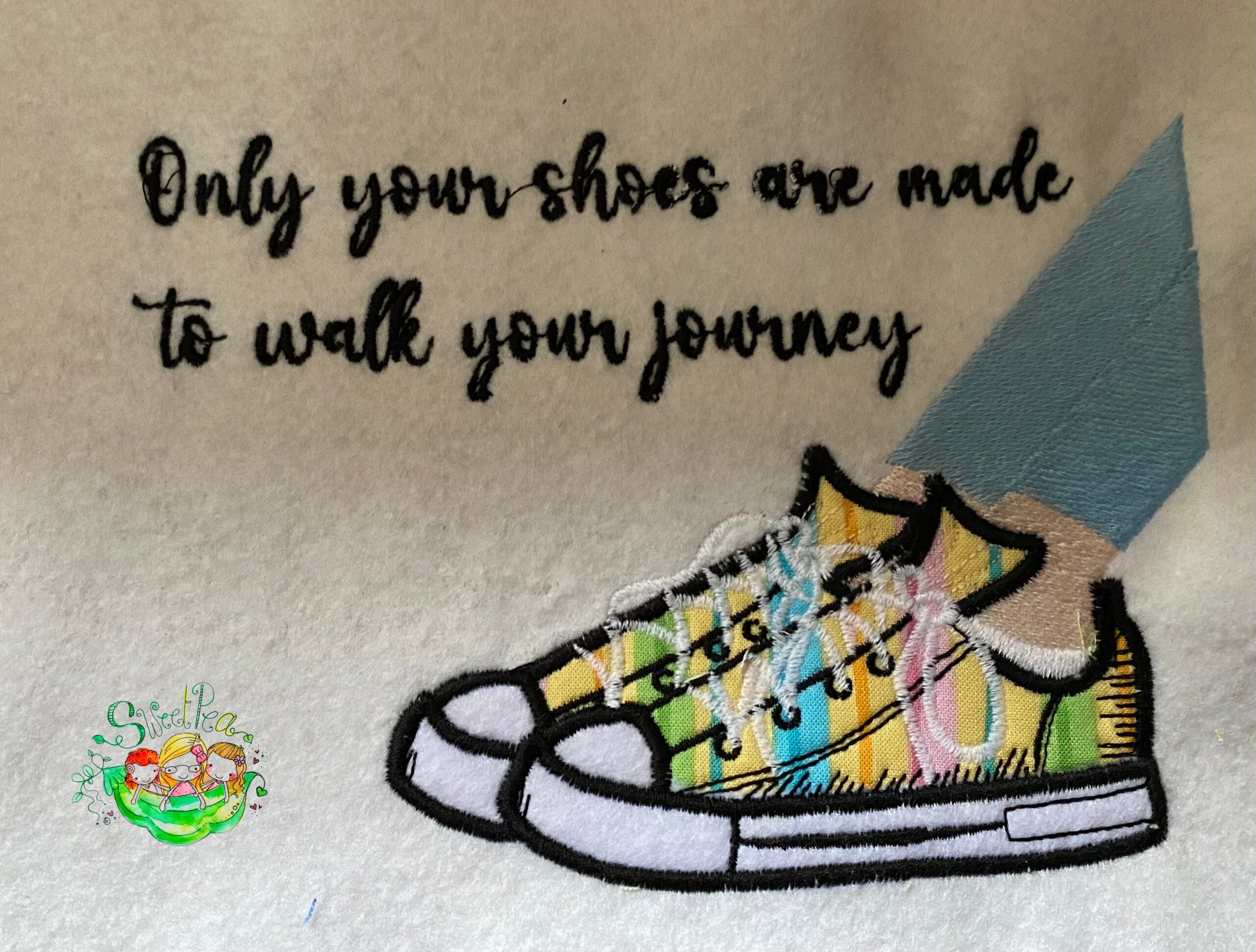 Sweetpea's Handmade Embroidered Frame Collection - Walk Your Journey