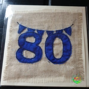 Sweetpea's Handmade Card Collection - Age Celebration 80