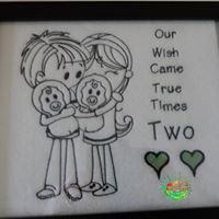 Sweetpea's Handmade Embroidered Frame Collection - Our Wish
