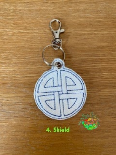 Sweetpea's Handmade Key Fob Collection - Celtic Shield Knot