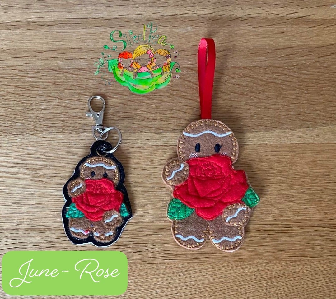 Sweetpea's Handmade Gingerbread Flower Collection - June Rose
