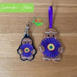 Sweetpea's Handmade Gingerbread Flower Collection - September Aster