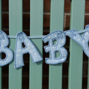 Sweetpea's Handmade Banner Collection - Baby Bottle and Pin Banner