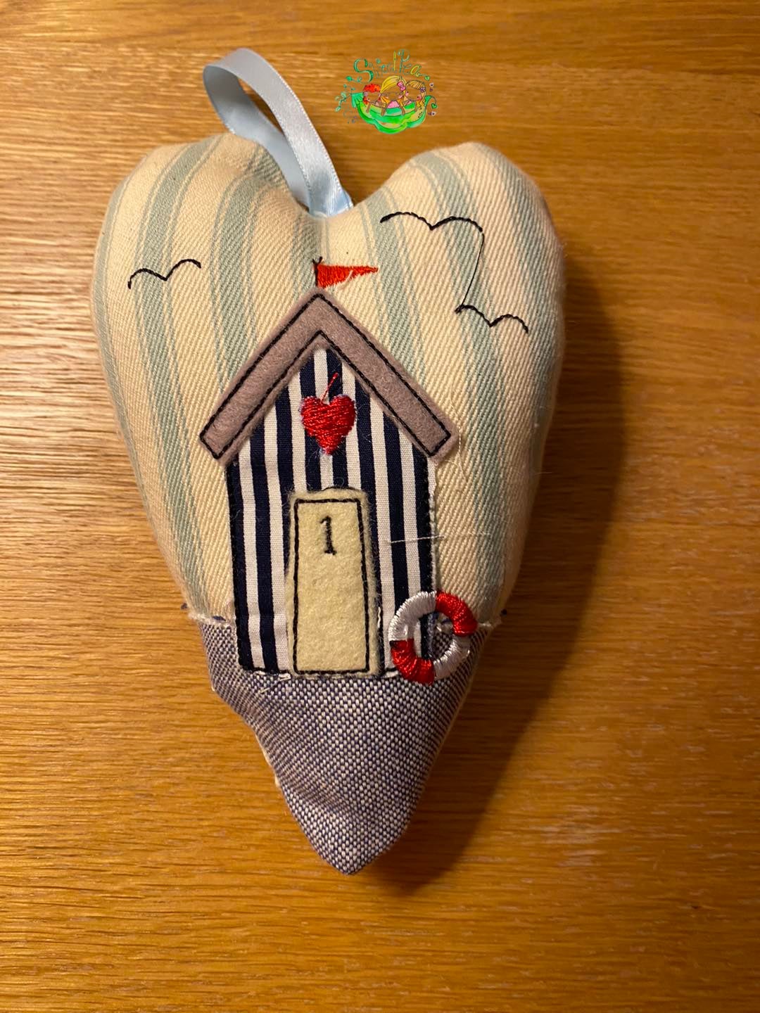 Sweetpea’s Handmade Hanging Decoration Collection - By The Sea - Beach Hut