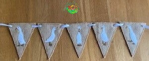 Sweetpea's Handmade Banner Collection - Duck Hessian Banner