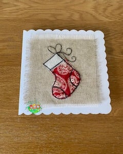 Sweetpea's Handmade Card Collection - Christmas Elegant Stocking