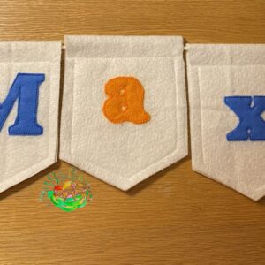 Sweetpea's Handmade Banner Collection - Felt Name Pennant Star