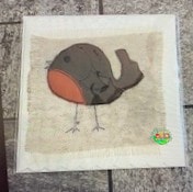 Sweetpea's Handmade Card Collection - Christmas Felt Robin