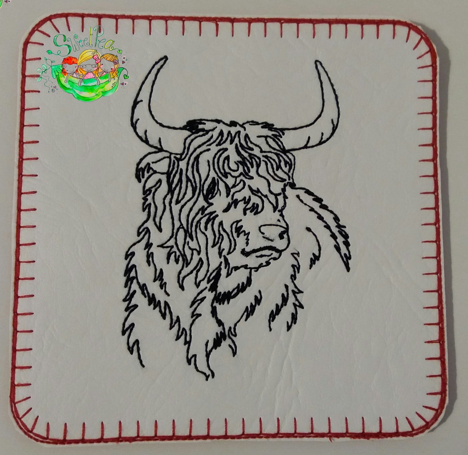 Sweetpea's Handmade Coaster Collection - Highland Cow