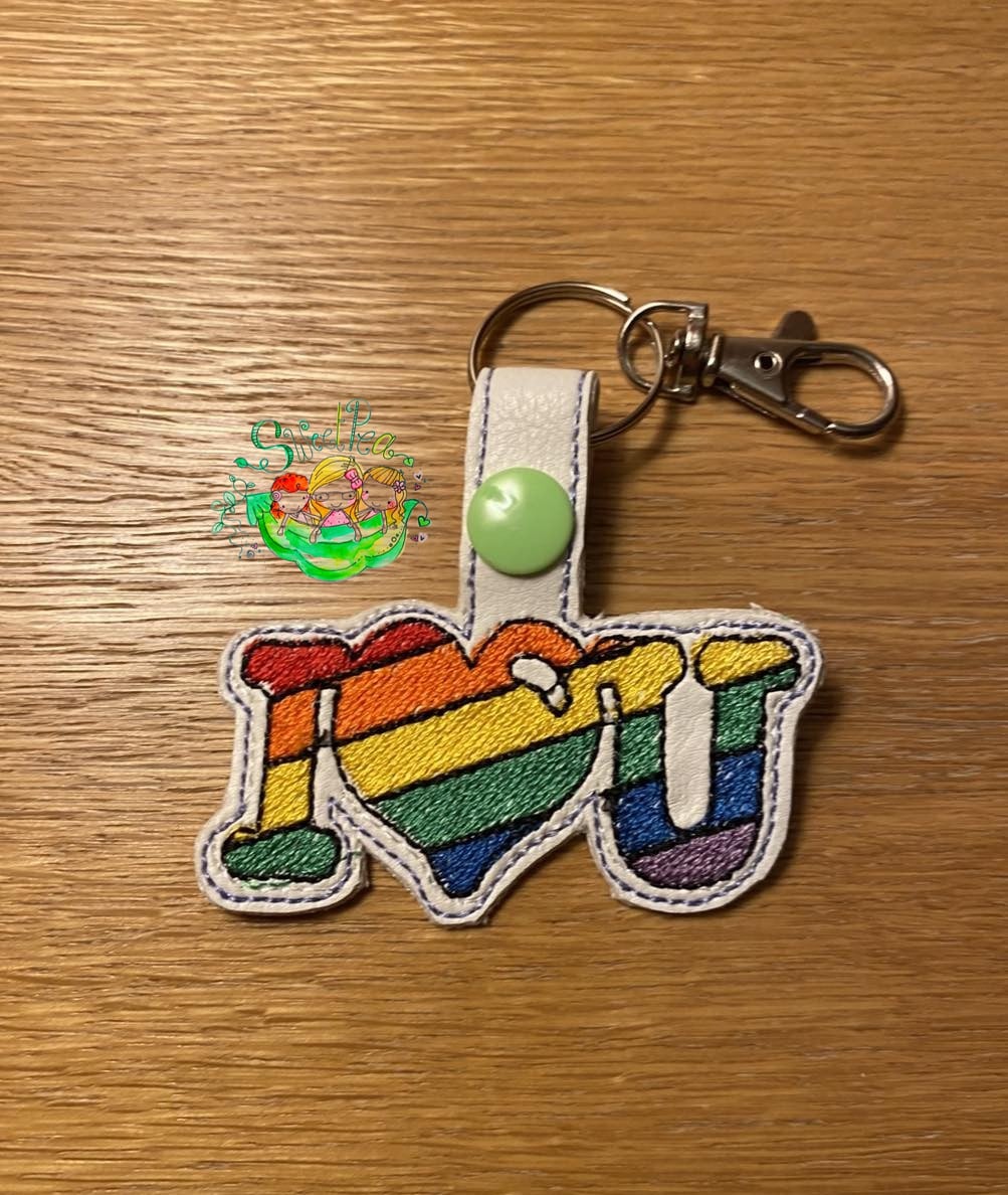 Sweetpea's Handmade Pride Set Key Fob Collection - I Love You
