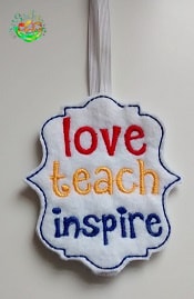 Sweetpea's Handmade Bookmark Collection - Love, Teach, Inspire