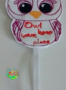 Sweetpea's Handmade Bookmark Collection - Owl Keep Your Place