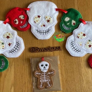 Sweetpea's Handmade Banner Collection - Felt Skull