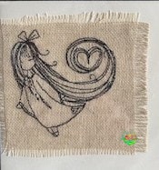 Sweetpea's Handmade Card Collection - Christmas Angel with Heart