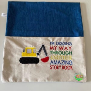 Sweetpea's Handmade Reading Cushion Collection - Digger Construction