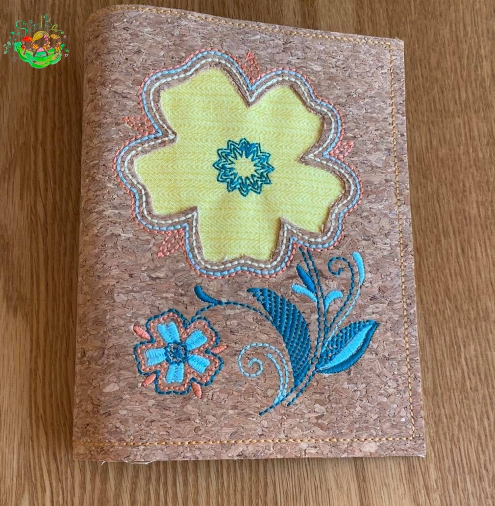 Sweetpea’s Handmade Reverse-Appliqué Notebook Collection – Floral Delight