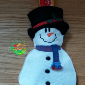 Sweetpea's Handmade Christmas Treat Bag Collection - Snowman