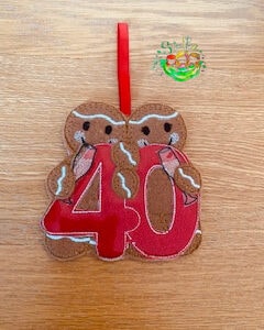 Sweetpea's Handmade Gingerbread Anniversay Celebration Collection - 40th Ruby
