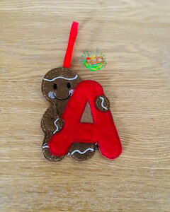 Sweetpea's Handmade Gingerbread Initial Collection - A