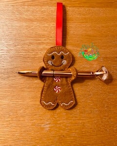 Sweetpea’s Handmade Gingerbread Christmas Collection – Candy Cane Gingerbread Boy