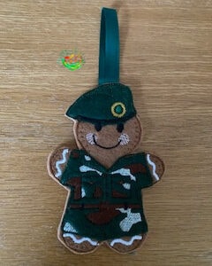 Sweetpea’s Handmade Gingerbread Armed Forces Collection - Green Beret