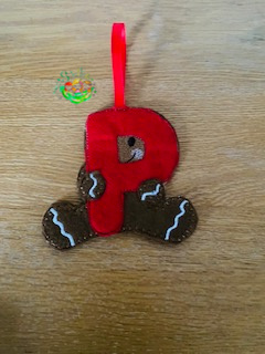 Sweetpea's Handmade Gingerbread Initial Collection - P