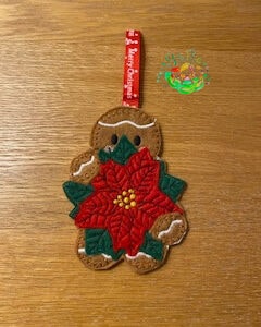 Sweetpea’s Handmade Gingerbread Christmas Collection – Poinsettia