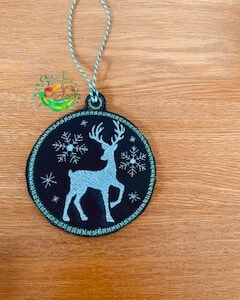 Sweetpea’s Handmade Christmas Deer Bauble Collection - Glancing Sideways Deer