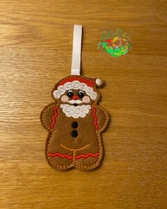 Sweetpea’s Handmade Gingerbread Christmas Collection – Traditional Santa