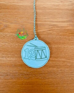Sweetpea’s Handmade Christmas Decoration Collection - 12. Twelve Drummers Drumming